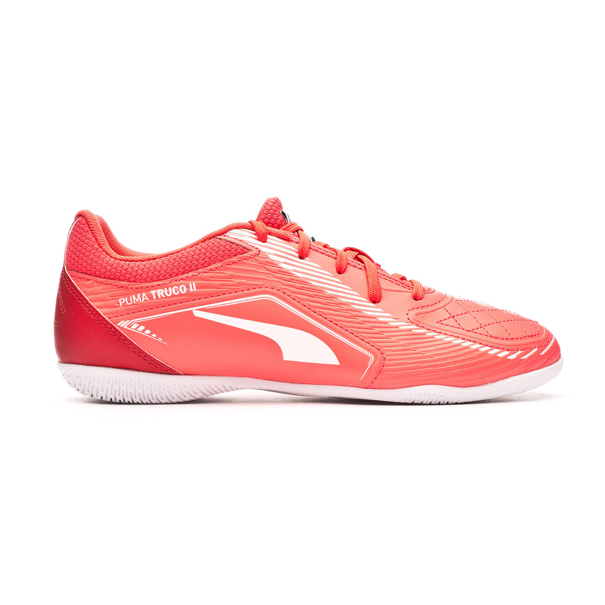Futsal Shoes Puma Kids Truco II Sunblaze-Puma White-Urban Red - Fútbol  Emotion