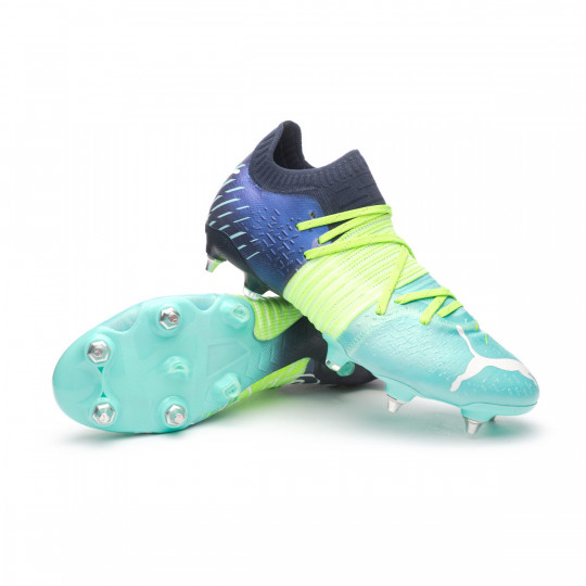Bota de fútbol Puma Future 1.2 MxSG Green Glare-Elektro Aqua-Spellbound -  Fútbol Emotion
