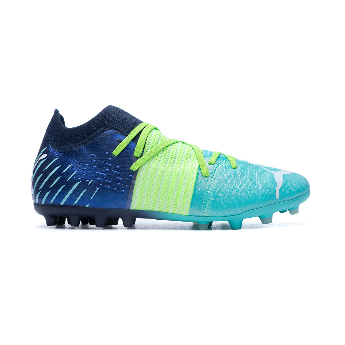 Football Boots Puma Future 1.2 MG Green Glare-Elektro Aqua-Spellbound -  Fútbol Emotion