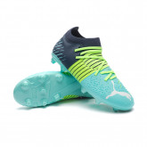 Chaussure de foot Future Z 3.2 FG/AG Enfant Green glare-Elektro aqua-Spellbound