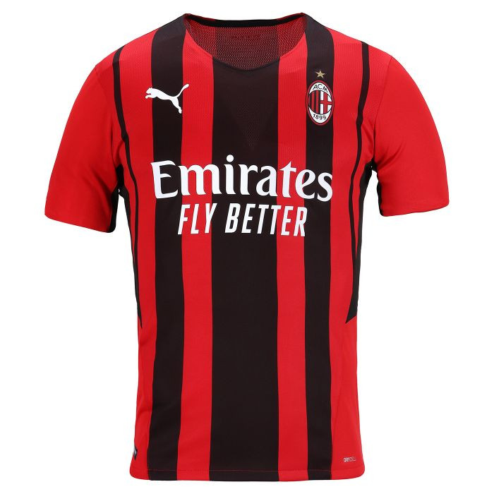 Camisola Puma AC Milan Primeiro Equipamento 20212022 Tango Red Puma