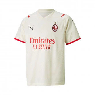 Camiseta AC Milan Segunda Equipación 2021-2022 Niño Afterglow-Tango Red