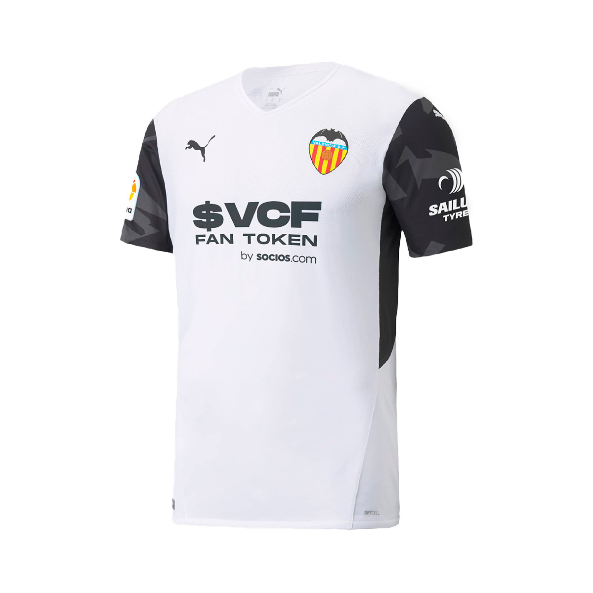 impuesto Frank Worthley Restricción Jersey Puma Valencia CF Home Jersey Replica 2021-2022 Puma White-Puma Black  - Fútbol Emotion