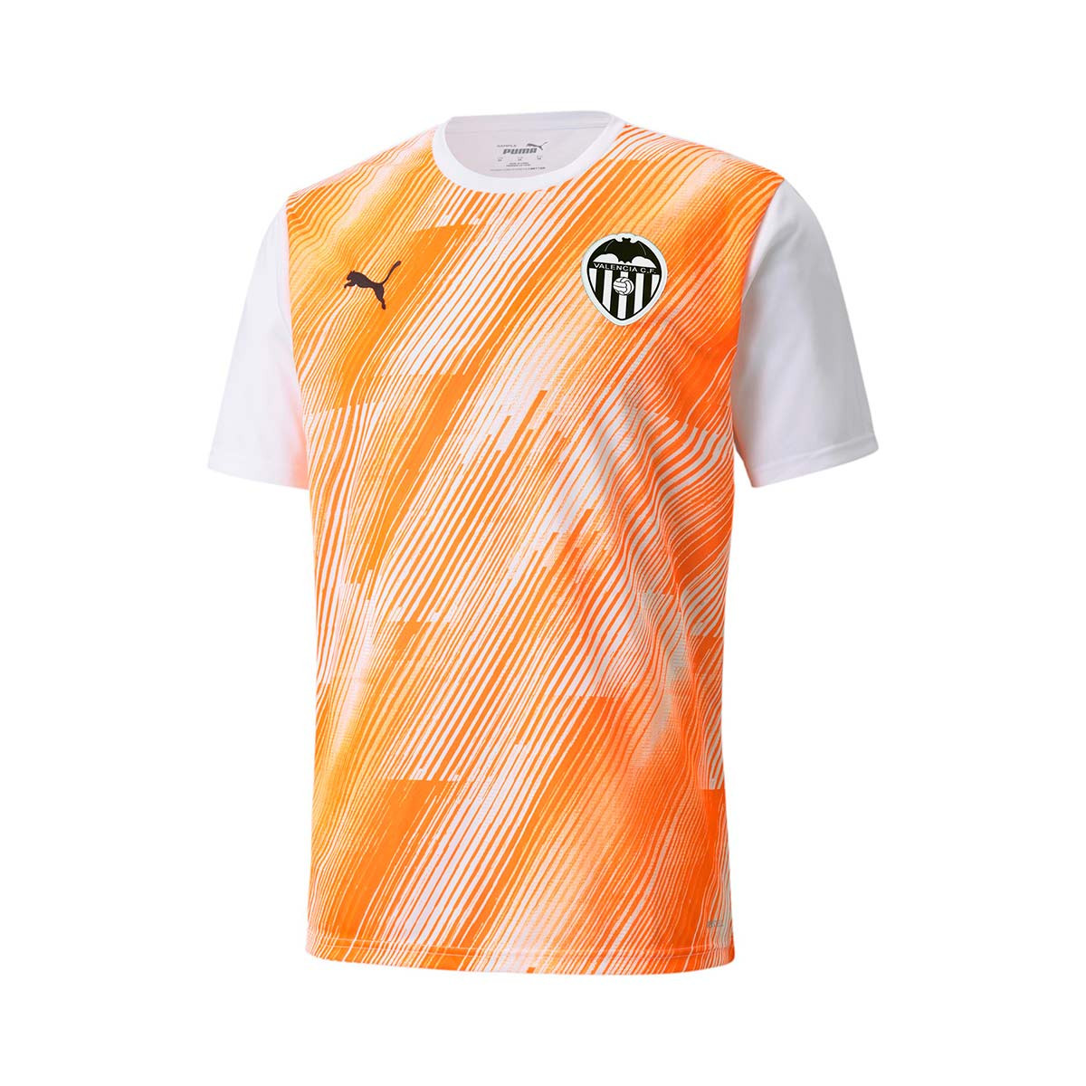 Camiseta Puma Valencia CF Pre-Match 2021-2022 Puma white-Vibrant orange -  Fútbol Emotion
