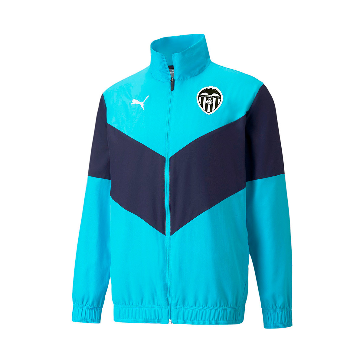 Jacket Puma Valencia CF Pre-Match 2021-2022 Blue atoll-Peacoat - Fútbol  Emotion