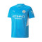 Camiseta Manchester City FC Primera Equipación 2021-2022 Niño Light Blue-White