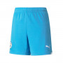 Kids Manchester City FC Home Kit Shorts 2021-2022 Team Light Blue-Puma White