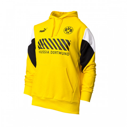 Sweatshirt Puma Borussia Dortmund Fanswear 2021-2022 Cyber Yellow-Puma  Black - Fútbol Emotion