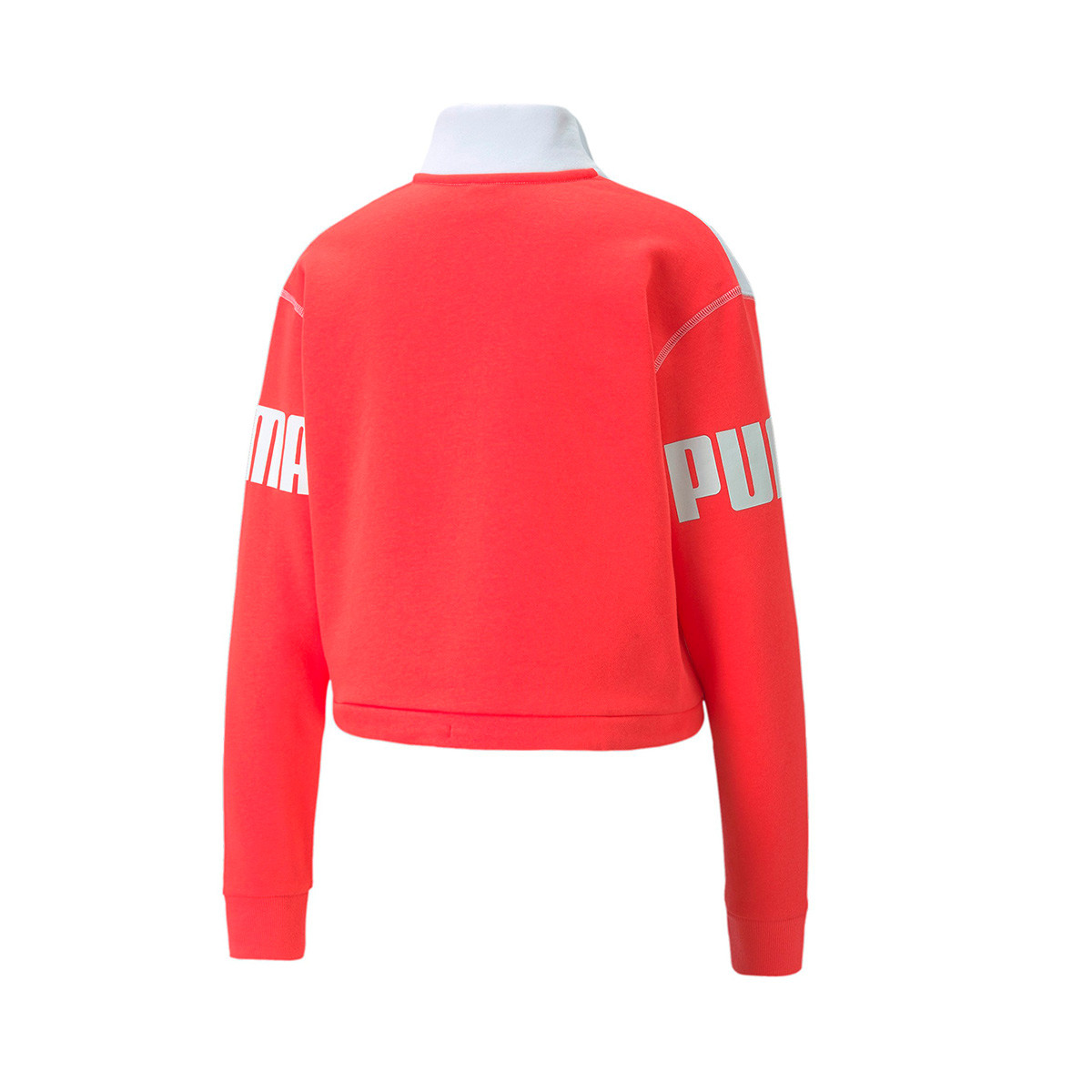 pink puma half zip