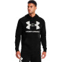 UA Rival Fleece hoodie met groot logo-Zwart-Onyx wit