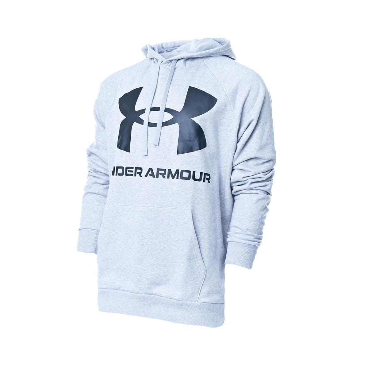Sudadera Under Armour UA Fleece Big Logo Hoodie Mod Gray Light Heather--Black - Fútbol Emotion