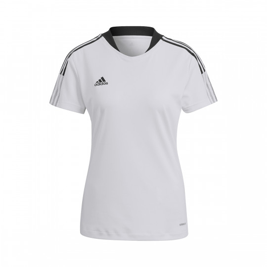 átomo Animado Grapa Camiseta adidas Tiro 21 Training m/c Mujer White-Black - Fútbol Emotion