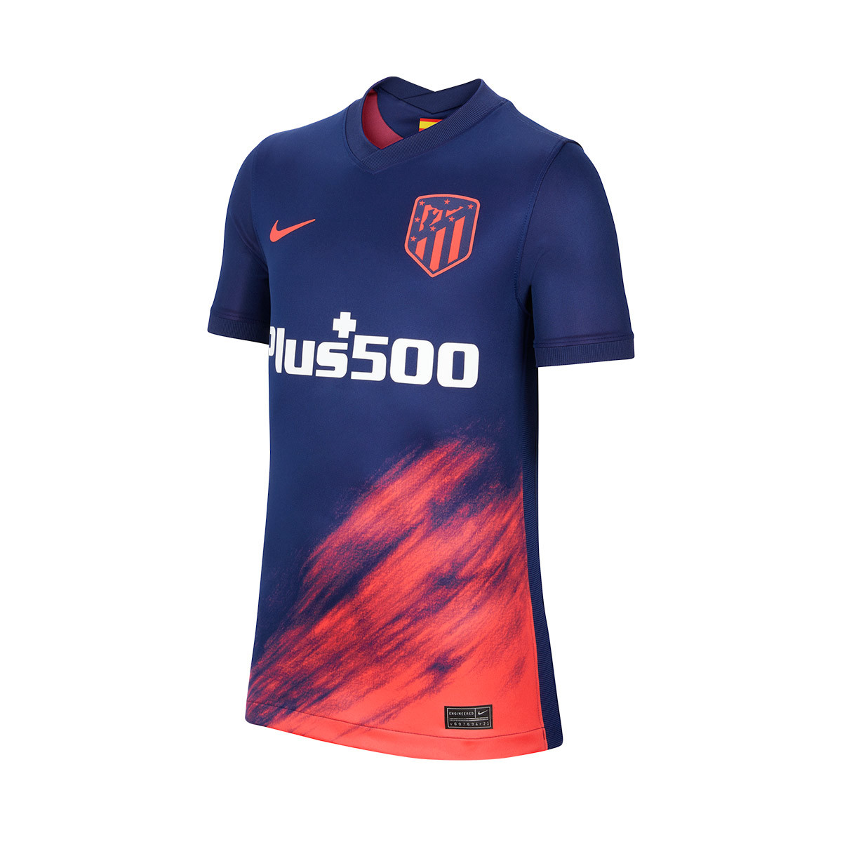 ambulancia Instruir Comprimido Camiseta Nike Atlético de Madrid Segunda Equipación Stadium 2021-2022 Niño  Loyal Blue-Laser Crimson - Fútbol Emotion