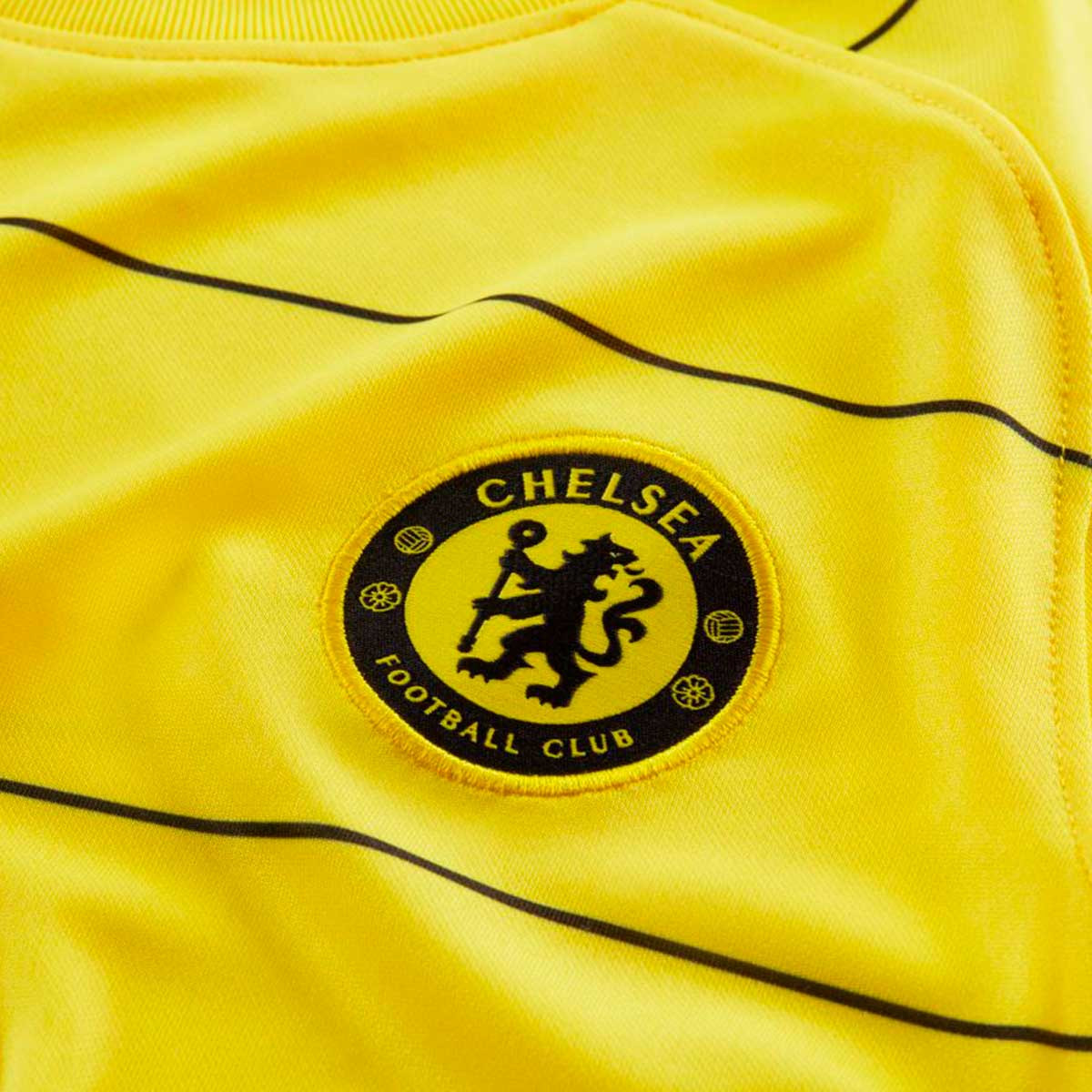 Camiseta Nike Chelsea FC Segunda Equipación Stadium 2021-2022 Niño Opti Yellow-Black - Fútbol Emotion