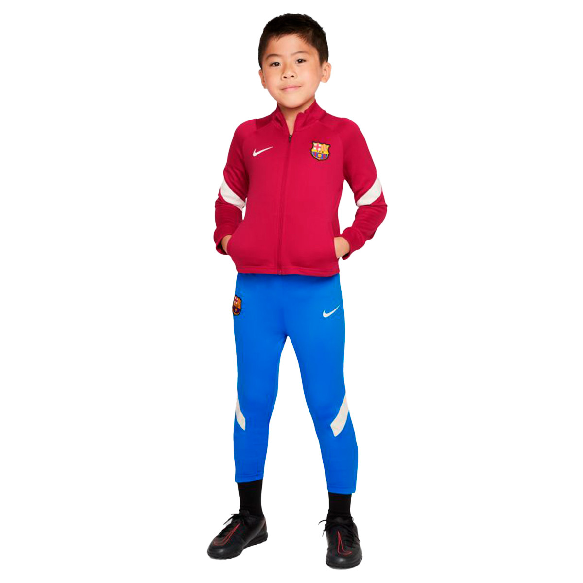 Chándal Nike FC Barcelona Training 2021-2022 Niño Noble Red-Soar-Pale Ivory  - Fútbol Emotion