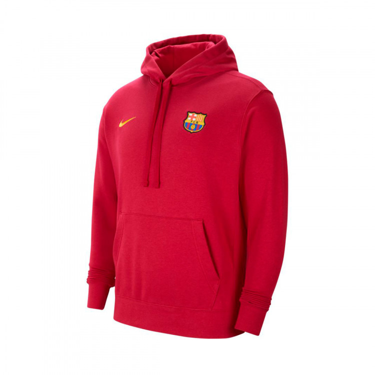 Sudadera Nike FC Barcelona Fanswear 20212022 Noble Red Fútbol Emotion