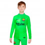 FC Barcelona Primera Equipación Stadium Portero 2021-2022 Niño Green spark-Green strike