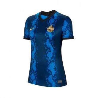 Camiseta FC Inter de Milán Primera Equipación Stadium 2021-2022 Mujer Blue Spark