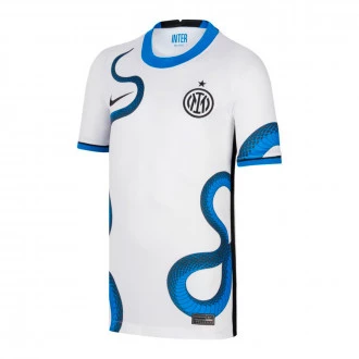 Camiseta FC Inter de Milán Segunda Equipación Stadium 2021-2022 Niño White-White-Black