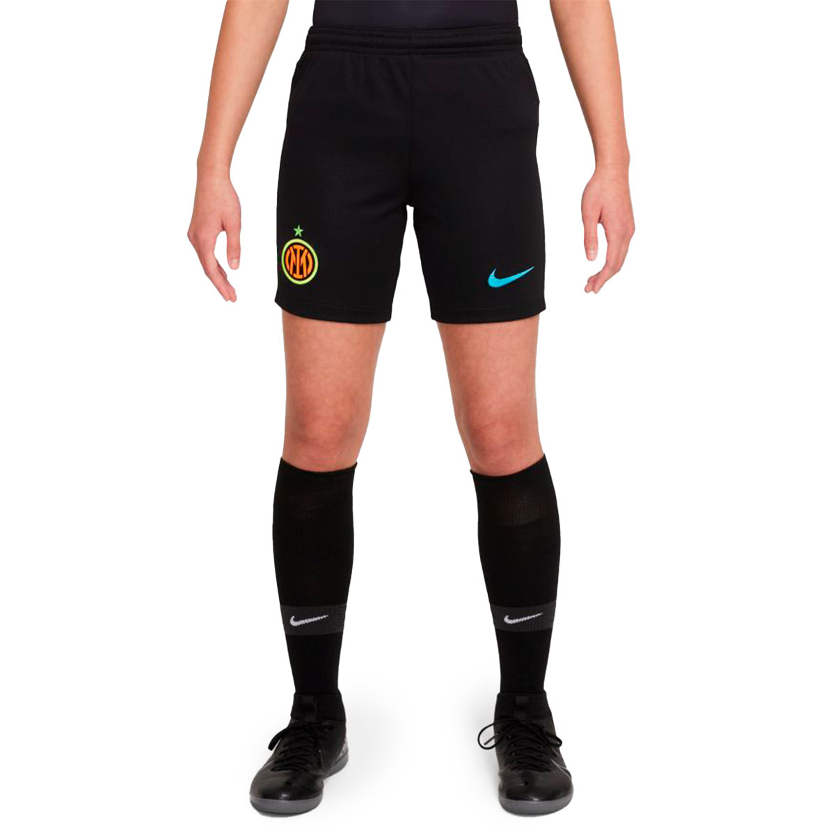 Pantaloncini Nike FC Inter Terzo Kit 2021-2022 Bambino Black-Chlorine Blue  - Fútbol Emotion