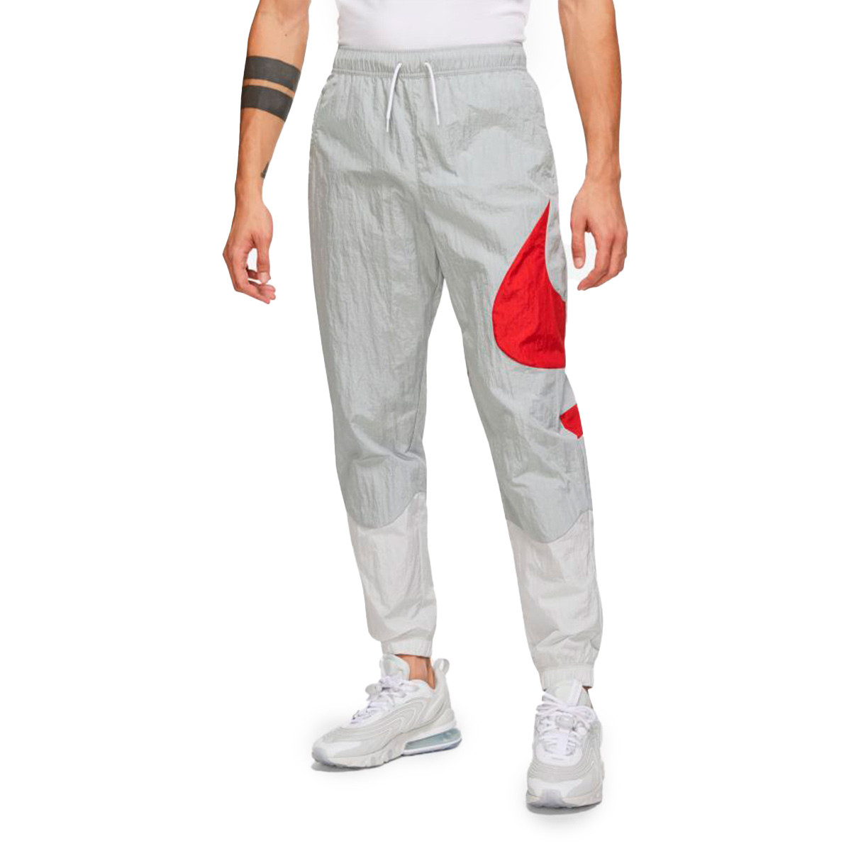 Pantaloni lunghi Nike NSW Swoosh Woven Lined Light Smoke Grey-Photon  Dust-White-University - Fútbol Emotion