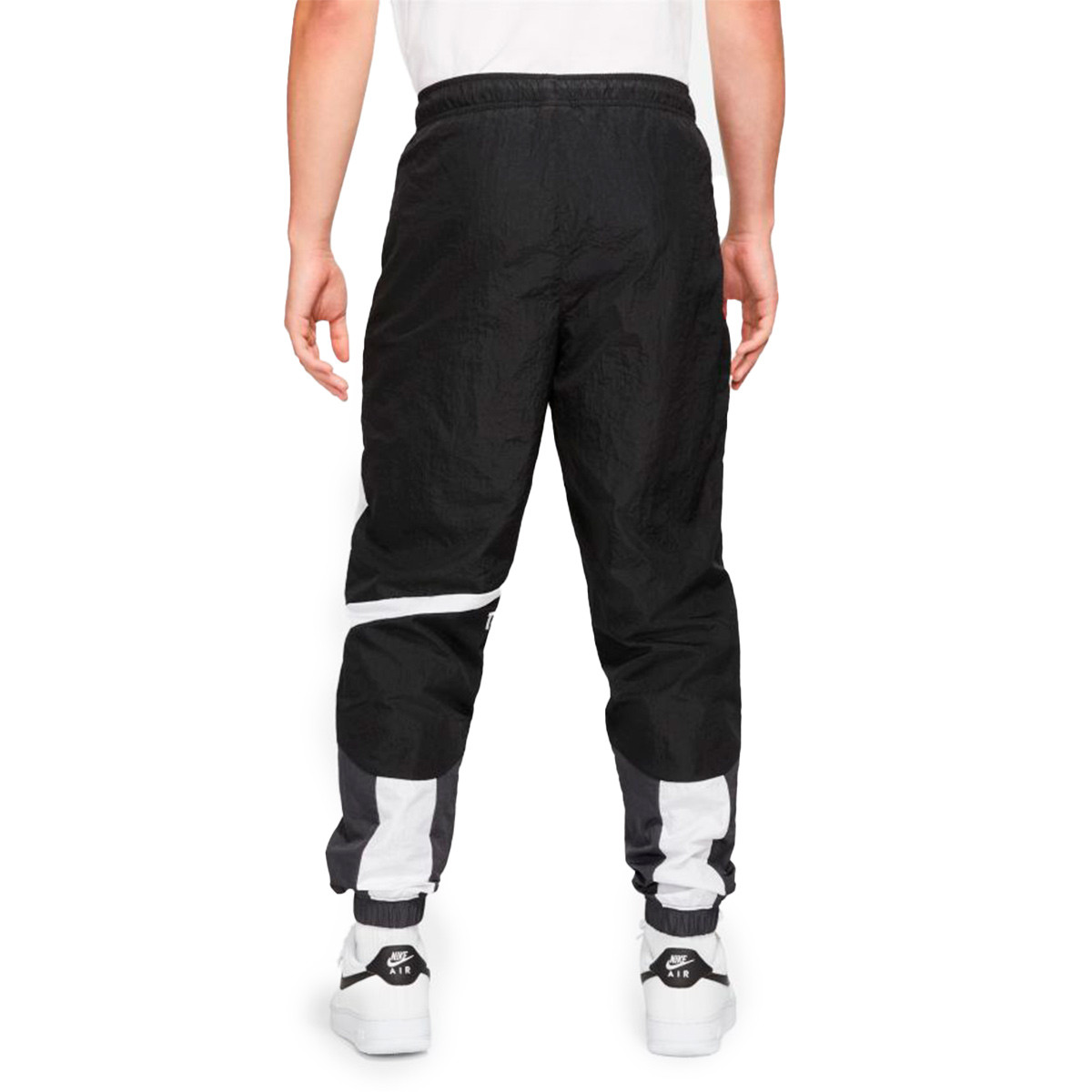 Nsw swoosh woven pant in black Clearance