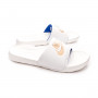 Victori One Slide Summit White-Metallic Gold-Racer Blue