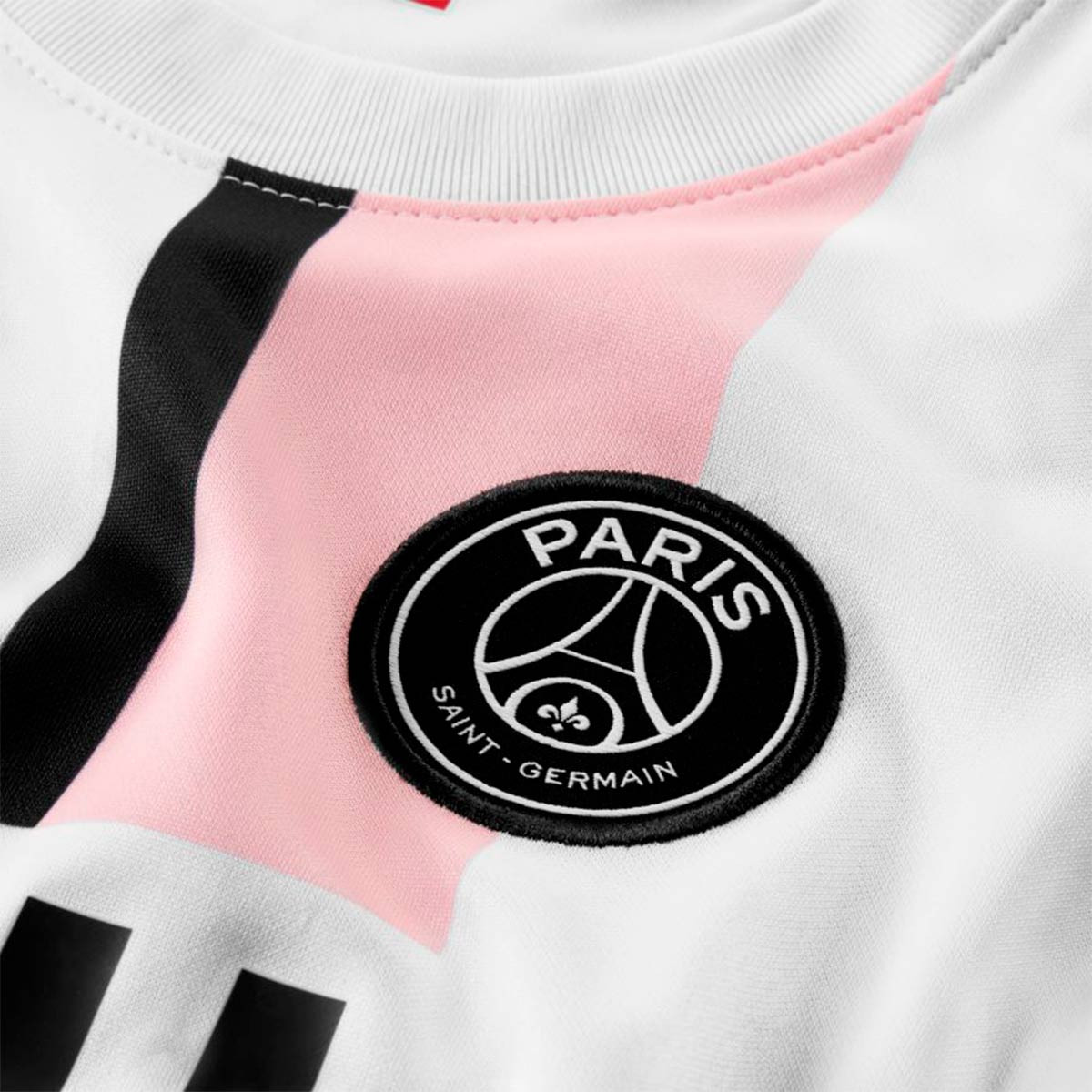 Camiseta Nike Paris Saint-Germain FC Segunda Equipación Stadium 2021-2022  Niño White-Arctic Punch-Black - Fútbol Emotion