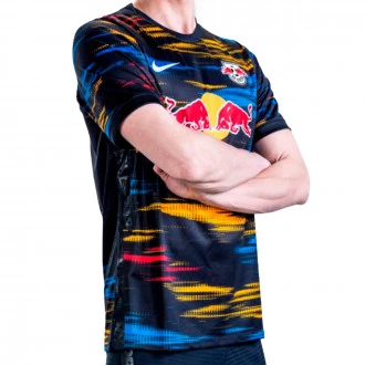Camiseta Red Bull Leipzig Segunda Equipación Stadium 2021-2022 Black-White