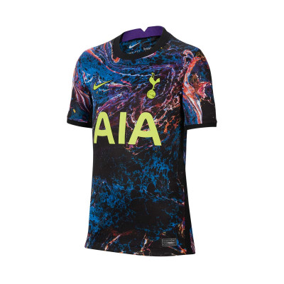 Camiseta Nike Tottenham Hotspur FC Segunda Equipación Stadium 2021-2022  Niño Black-Venom Green - Fútbol Emotion