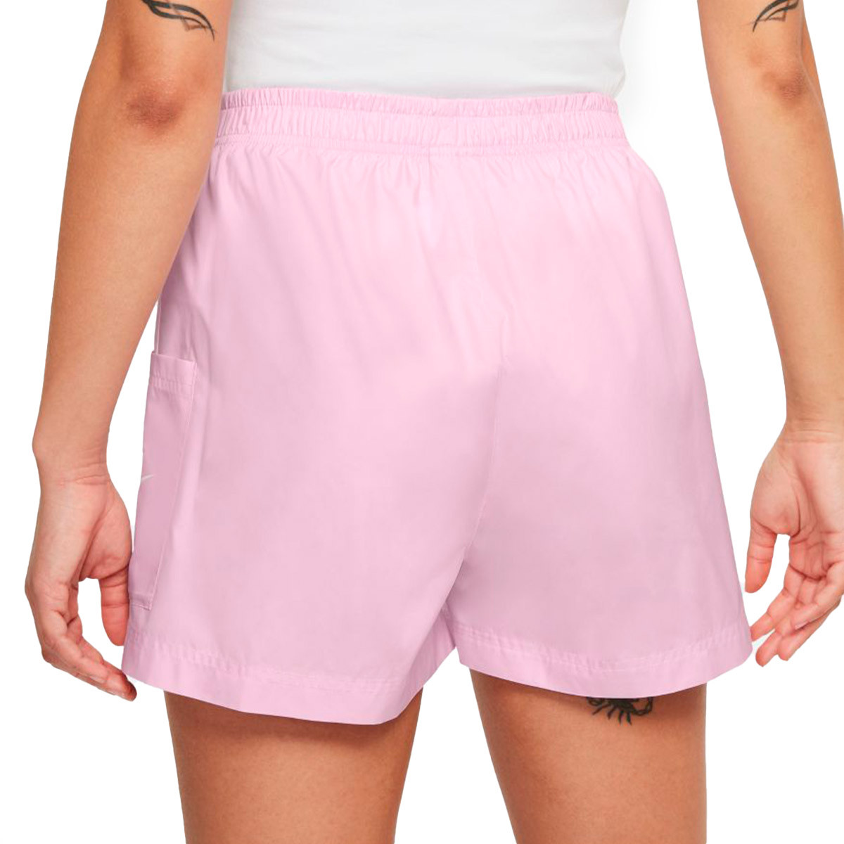 Pantalón corto Nike Woven Hr Mujer Regal Pink-White - Fútbol Emotion