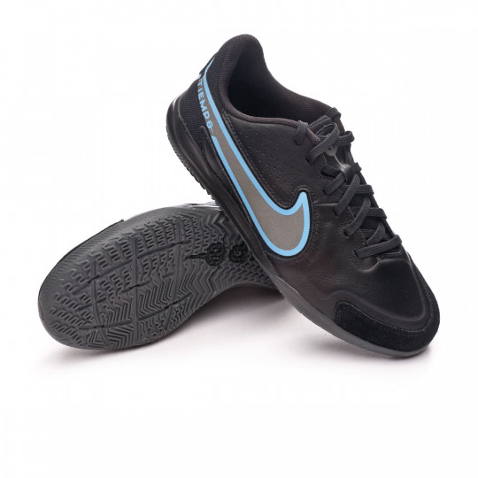 Zapatilla de Fútbol sala Nike Tiempo Legend 9 Academy IC Niño Black-Iron  Grey-University Blue - Fútbol Emotion