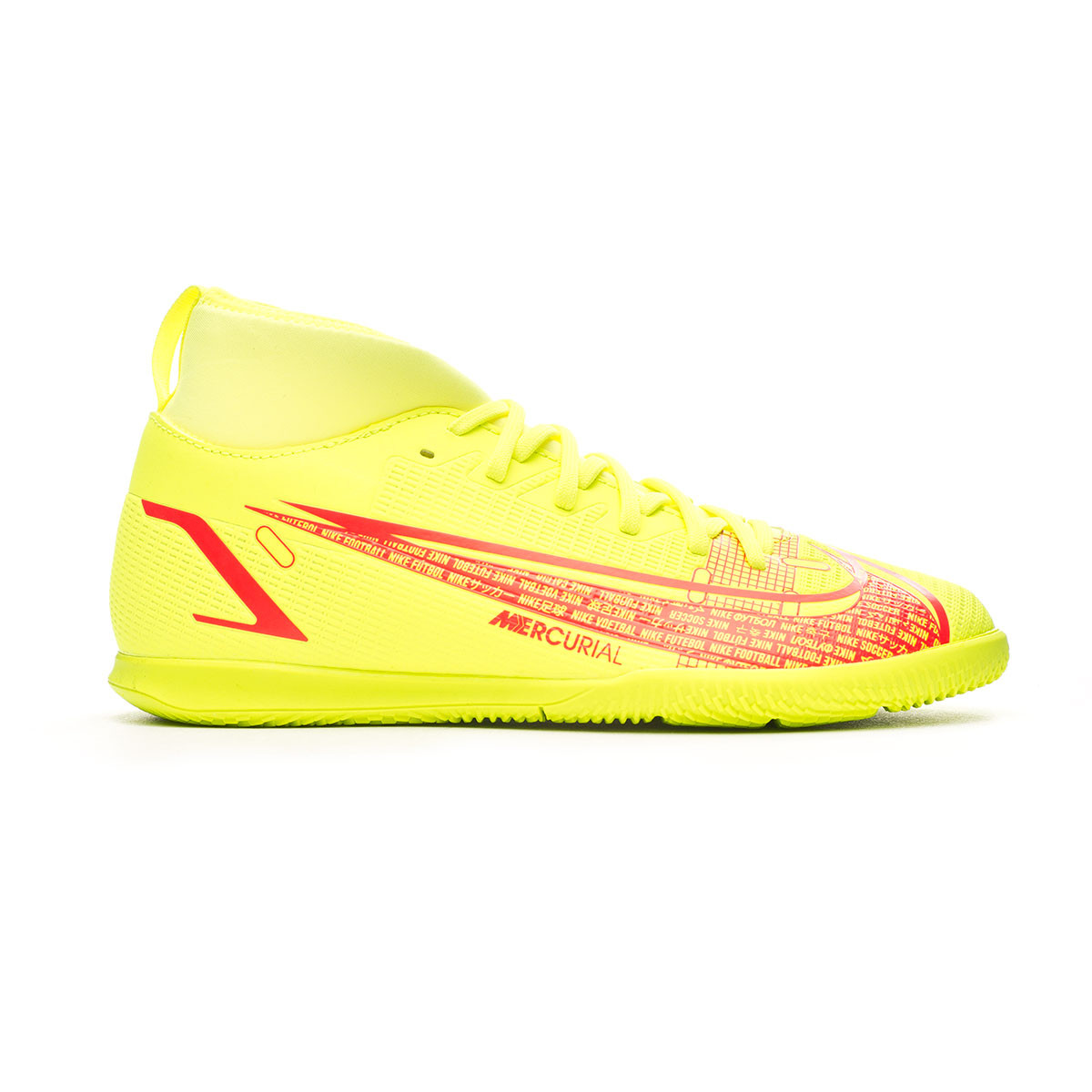 Zapatilla de Fútbol Nike Mercurial Superfly 8 Club IC Niño Volt-Bright Crimson - Fútbol Emotion