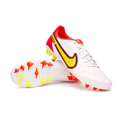 Bota de fútbol Nike Tiempo Legend 9 Academy AG White-Bright Crimson-Black -  Fútbol Emotion