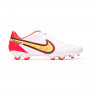 Tiempo Legend 9 Academy FG/MG White-Bright crimson-Black