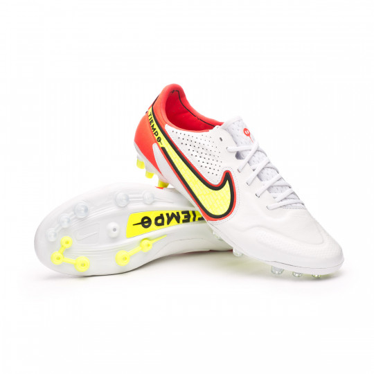 Tina Lógico Predicar Bota de fútbol Nike Tiempo Legend 9 Elite AG-Pro White-Bright Crimson-Black  - Fútbol Emotion