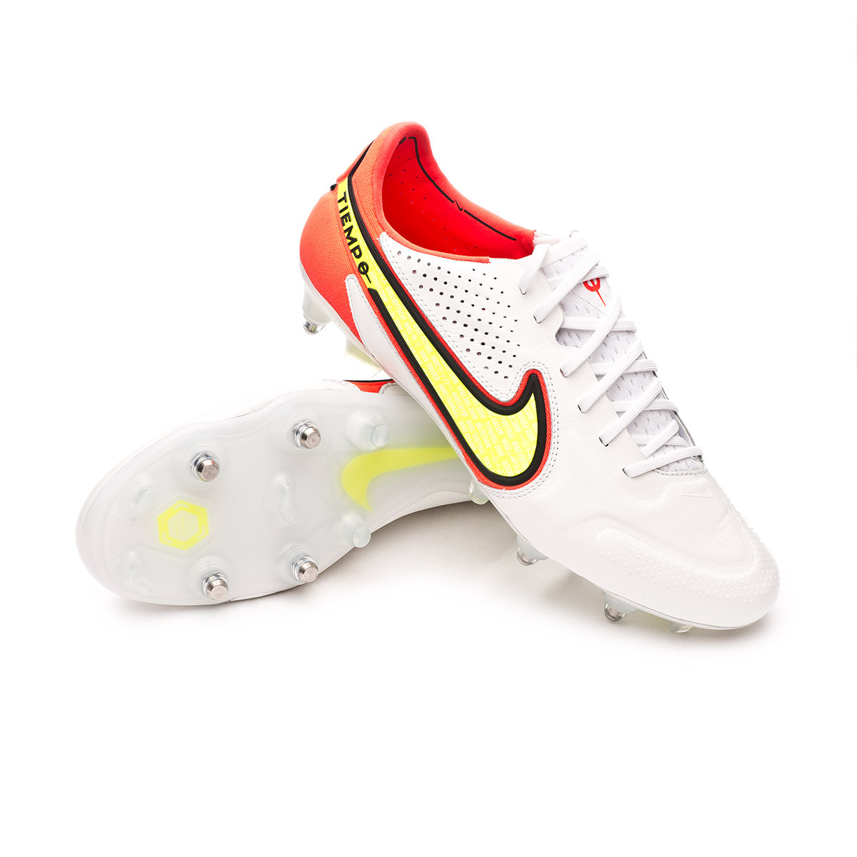 Bota de fútbol Nike Tiempo Legend Elite ACC White-Bright Crimson-Black Fútbol Emotion