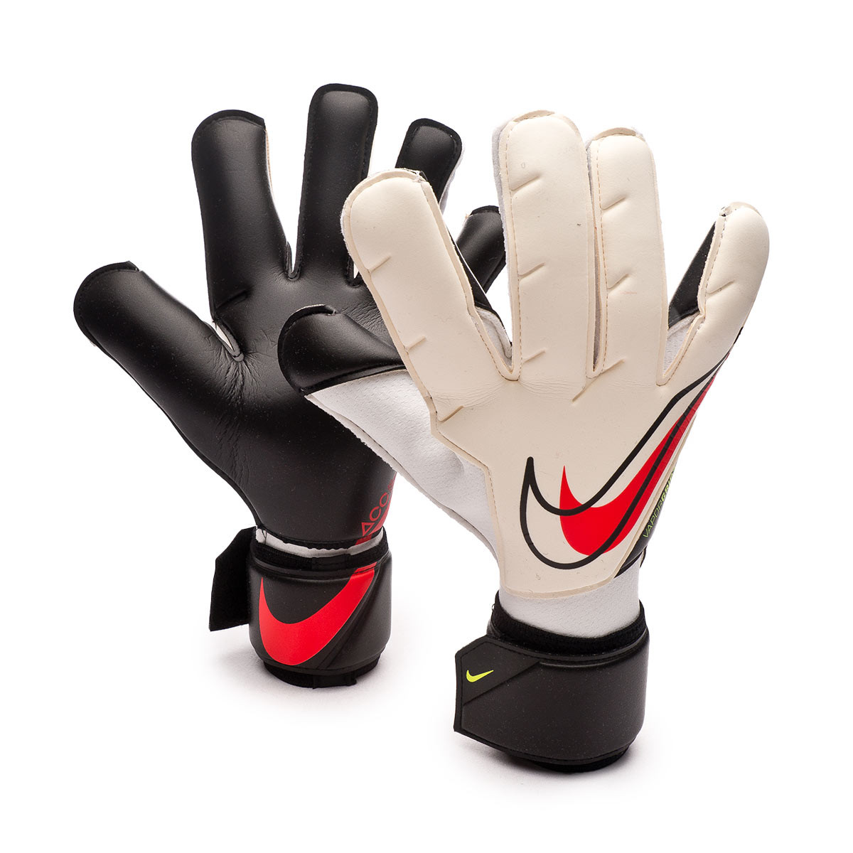 Guante portero Vapor Grip3 White-Black-Bright crimson Fútbol Emotion