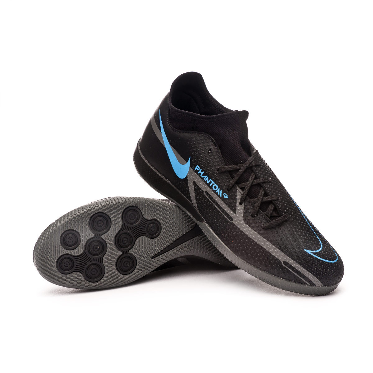 Zapatilla de Fútbol sala Nike GT2 Academy IC Black-Iron Grey-University Blue - Fútbol