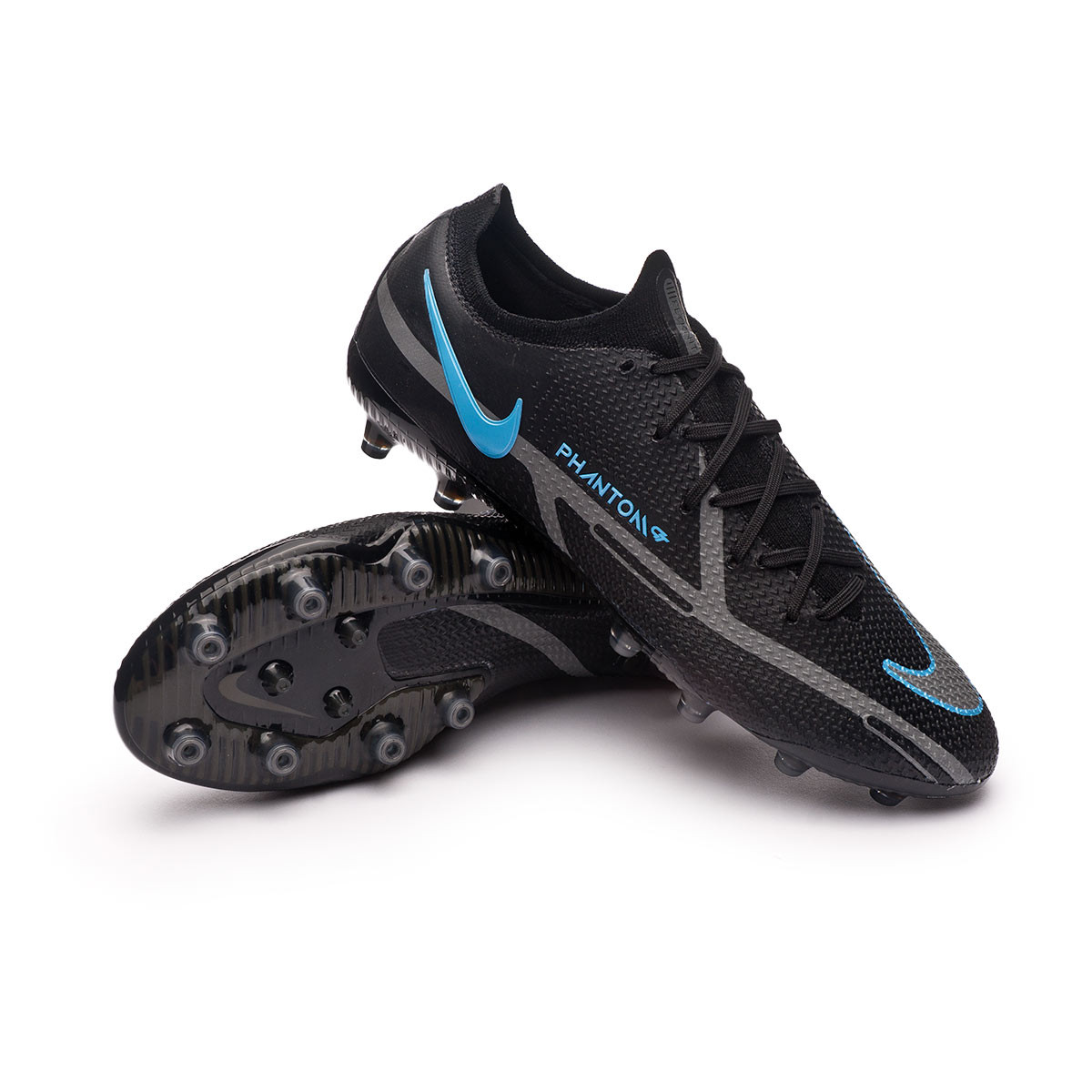 Bota de fútbol Nike Phantom GT2 Elite AG-Pro Black-Iron Grey-University  Blue - Fútbol Emotion
