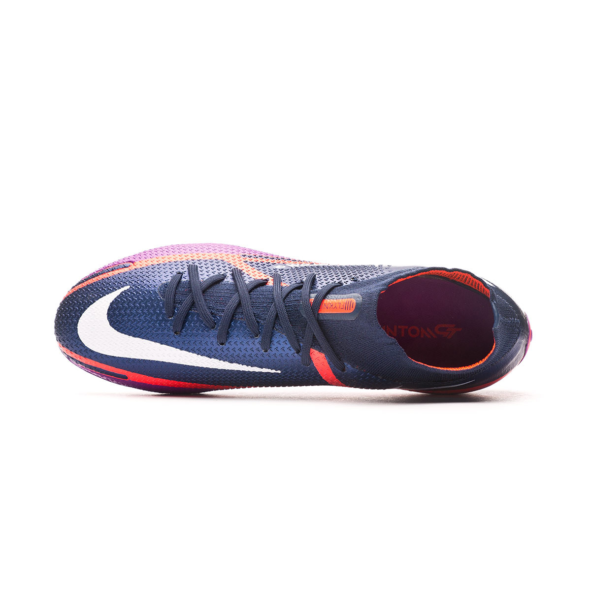 Chaussure de foot Nike Phantom GT2 Elite DF FG College Navy-White-Vivid Purple-Bright Crimso 