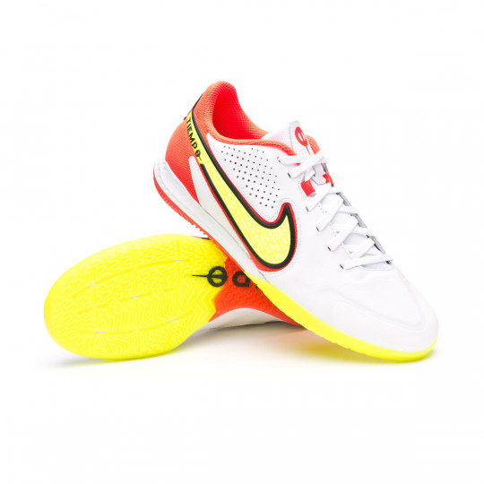 Zapatilla de Fútbol sala Nike Tiempo Legend 9 IC White-Bright Crimson-Black Fútbol Emotion