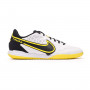 React Tiempo Legend 9 Pro IC White-Smoke grey-Black-Yellow strike