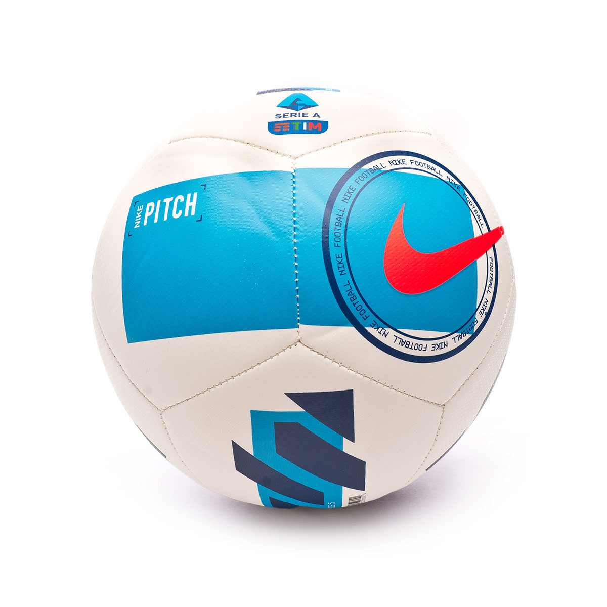 Balón Nike Serie A Pitch 2021-2022 White-Light Blue - Fútbol Emotion