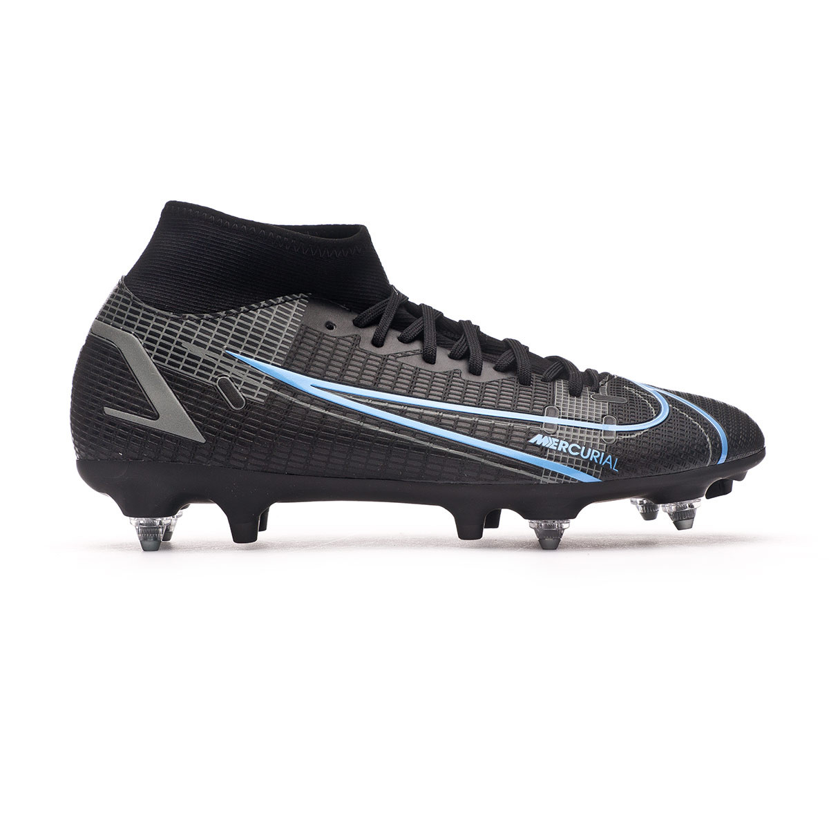 Scarpe Nike Mercurial Superfly 8 Academy Acc SG-Pro Black-Iron  Grey-University Blue - Fútbol Emotion