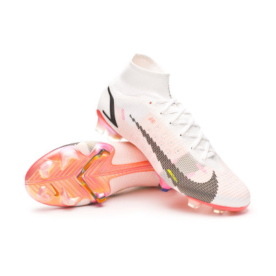 Bota de fútbol Nike Mercurial Superfly 8 White-Bright Crimson-Pink - Fútbol Emotion