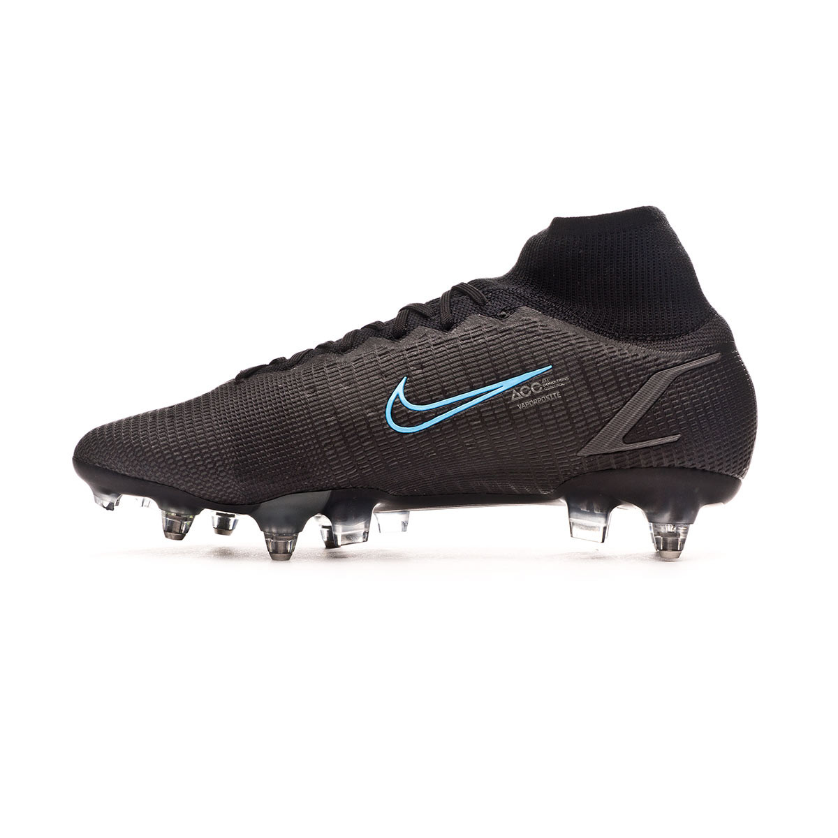 Bota de fútbol Nike Mercurial Superfly 8 Elite Acc SG-Pro Black-Iron  Grey-University Blue - Fútbol Emotion