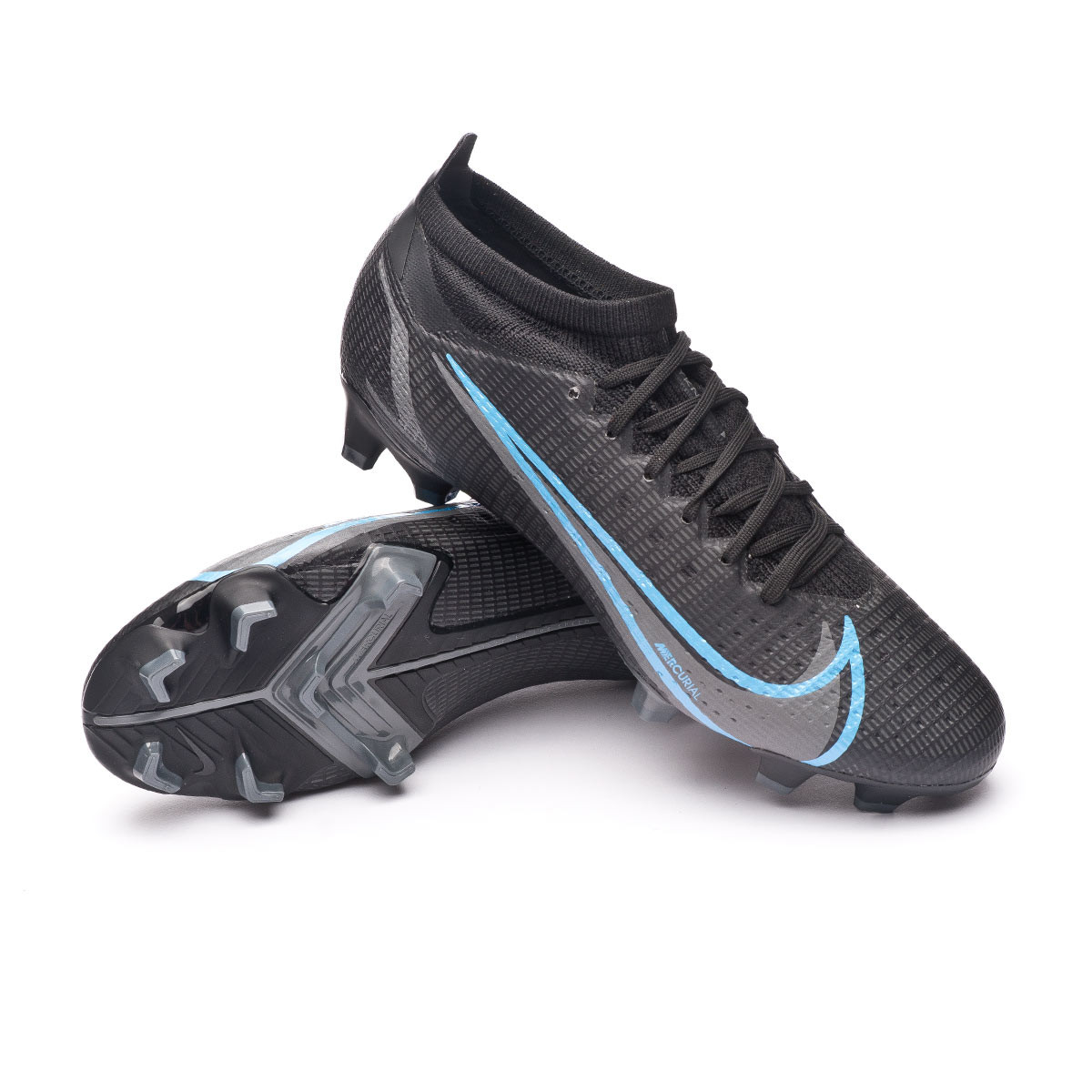 guitarra Ineficiente cien Bota de fútbol Nike Mercurial Vapor 14 Pro FG Black-Iron Grey-University  Blue - Fútbol Emotion