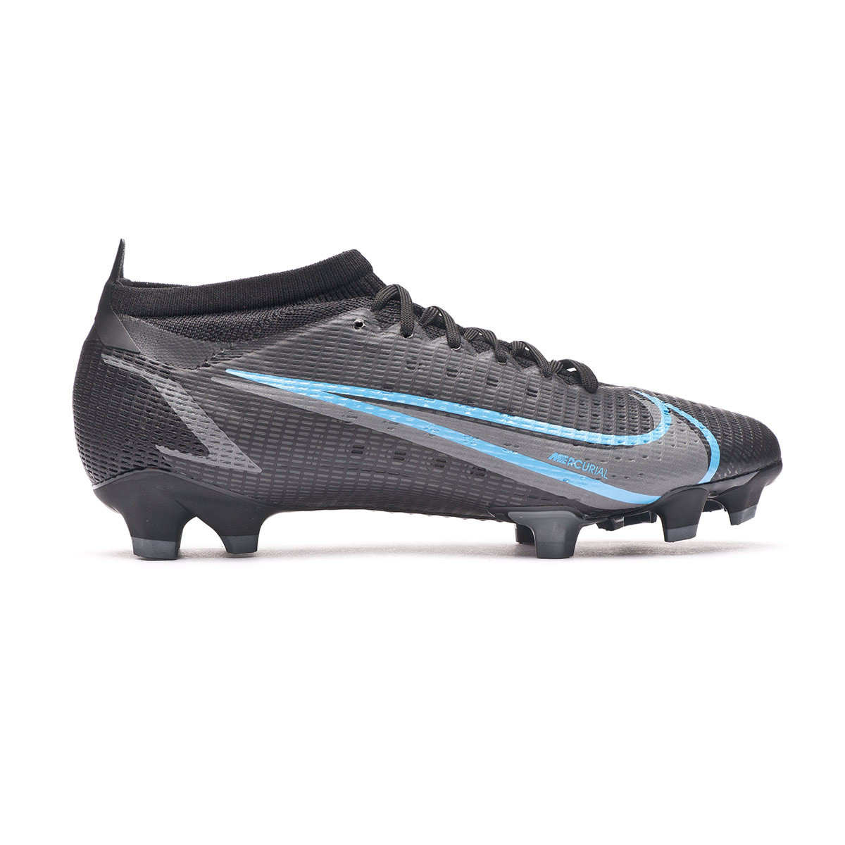 Bota fútbol Nike Vapor 14 Pro FG Black-Iron Grey-University Blue - Fútbol