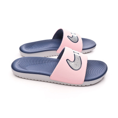 Chanclas Nike Kawa Slide Se 2 Pink Glaze-Metallic Silver-Midnight Navy -  Fútbol Emotion